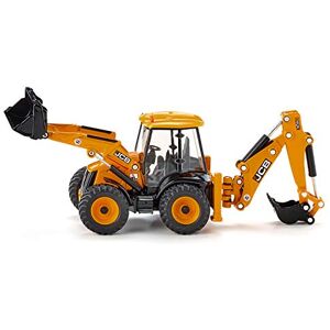 SIKU 3558, JCB 4CX Chargeuse-Pelleteuse, 1:50, Métal/plastique, Jaune, Multiples fonctions, Compatible avec les autres modèles  de la même échelle - Publicité