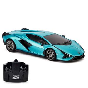 CMJ RC Cars Lamborghini Sian FKP 37 MC20 Lambo, échelle 1:24, Voiture RC pour Enfants, véhicule Jouet, Course électrique, Cadeau pour Enfants, sous Licence Officielle, télécommande - Publicité