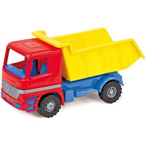 LENA 7250 Modèle de camion à benne "Profi" Mercedes Benz Actros, d'env. 23cm, véhicule de chantier robuste, un jouet pour enfants à partir de 2 ans, adapté pour l'intérieur et l'extérieur - Publicité