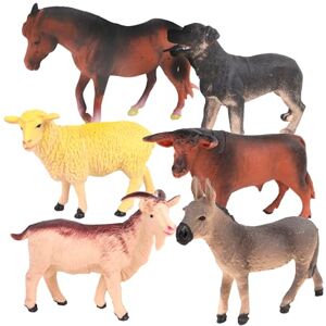 ZANIMO & CO Figurine d'animal De la Ferme 030335 Modèle Aléatoire Plastique À Collectionner Jouet Enfant Réaliste Miniature Assortiement Animaux À Partir de 3 Ans - Publicité