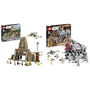 Lego 75365 Star Wars La Base Rebelle de Yavin 4, Set Comprenant 10 Minifigurines & 75337 Star Wars Le Marcheur at-Te, Jouet, Construction de Figurines de Droïdes de Combat, Ensemble La Revanche - Publicité