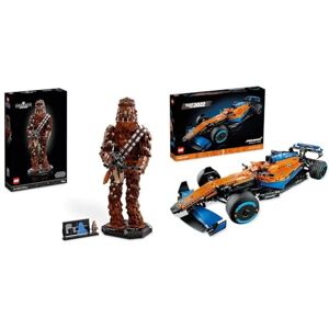 Lego 75371 Star Wars Chewbacca, Figurine Wookiee avec Arbalète, Minifigurine et Plaque Descriptive & 42141 Technic La Voiture De Course McLaren Formula 1 2022: Modèle Réduit de Voiture de F1 - Publicité