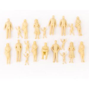 Perfeclan 20x de Train Non Peint Figurine G échelle 1/25 Poses Assorties - Publicité