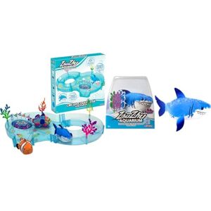 Lansay ZHU ZHU Aquarium Lot : 1 Martin Le Requin + 1 Circuit Coquillage Mini Univers Animal Interactif Dès 4 Ans - Publicité