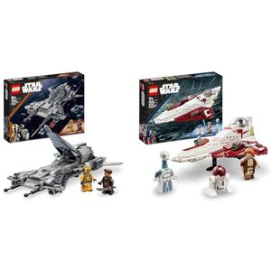 Star Wars LEGO 75346  Le Chasseur Pirate, Jouet de Construction Le Mandalorien Saison 3 & 75333  Le Chasseur Jedi d’Obi-Wan Kenobi: Jeu de Construction - Publicité