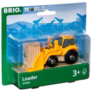 Brio World 33436 Tractopelle Accessoire pour circuit de train en bois Avec connexions aimantées Action de jeu sans pile Jouet pour garçons et filles dès 3 ans - Publicité