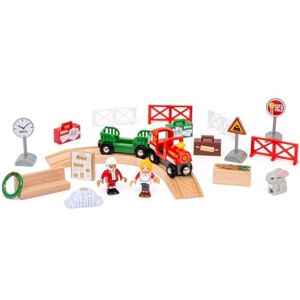 Brio World 36100 Calendrier de l'Avent 2024   Accessoires de Train pour Enfants à partir de 3 Ans Compatible avec Les Kits ferroviaires et Accessoires - Publicité