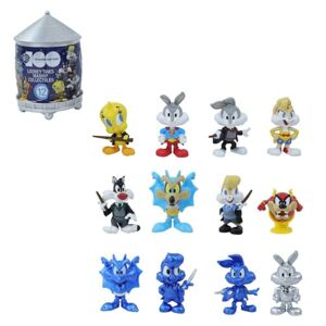 Famosa Capsules magiques Warner Bross 100e Anniversaire, boîte surprise avec 1 mini figurines des personnages de Looney Tunes, 12 figurines différentes, 3 Rares et 1 Ultra RARE, pour enfants +5, - Publicité