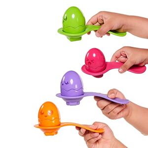TOMY Toomies Hide and Squeak Egg and Spoon Set Baby Toy, Educational Shape Sorter with Colours and Sound, Easter Toy for Babies, Toddlers & Little Kids, Boys & Girls from 6 Months, 1, 2 & 3 Year Olds - Publicité