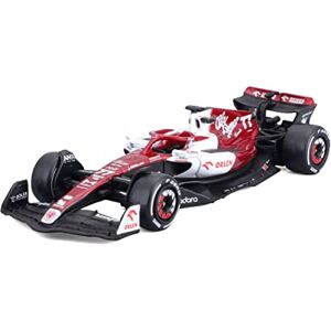 Bburago - Valtteri Bottas Voiture Miniature de Collection, 38067B, Red/White - Publicité