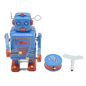 Dilwe Jouet Robot à Tambour Mécanique, Robot à Tambour en Métal Vintage, Jouet à Remonter, Cadeaux pour Enfants, Collection Adulte - Publicité