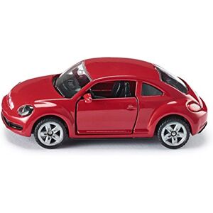 SIKU 1417, VW The Beetle, métal/plastique, rouge, portes ouvrables, pneus caoutchouc - Publicité