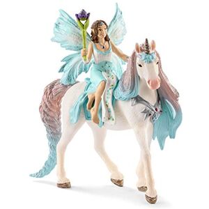 Schleich 70569 BAYALA Coffret de Figurines Fée Eyela avec Jouet Licorne de Princesse-Princesse Volante avec Figurine Licorne et Baguette Magique-Cadeau d'Anniversaire pour Filles et Garçons de 5à12ans - Publicité