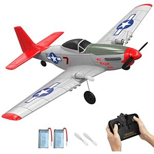 VOLANTEXRC P51D Mustang RTF Jouet d'avion télécommandé avec télécommande 2 canaux 2,4 GHz RTF Avion radiocommandé pour Adultes et Enfants Facile et prêt à Voler - Publicité