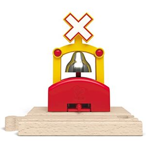 Hape Jouet  Cloche de Signalement pour Circuit Train Bois Jeu Educatif pour Enfant dès 3 Ans Retentit Quand le Petit Train Passe Compatible avec les Jouets Traditionnels de Train en Bois - Publicité