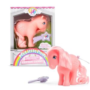 Basic Fun Cotton Candy Classic Pony, My Little Pony, , 35324, cadeaux rétro de poneys pour filles et garçons, jouets de licornes pour garçons et filles à partir de 3 ans - Publicité