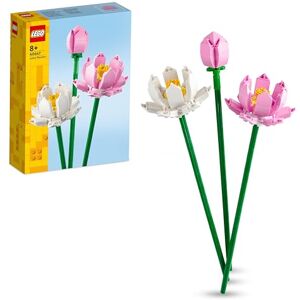 Lego Creator Les Fleurs de Lotus, Kit de Construction pour Filles et Garçons Dès 8 Ans, Construisez 3 Fleurs Artificielles, Décoration de Maison, Idée Cadeau pour Enfants et Fête des Mères 40647 - Publicité