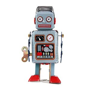 Unicoco Robot de jouet en étain, robot en étain horloge, jouet de robot de reflux, jouet en étain à collectionner, robot de jouet en étain vintage, jouets mécaniques vintage avec clé pour les enfants cadeaux - Publicité