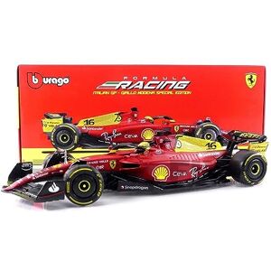 BBURAGO Fer F1-75 Italy Monza GP 2022-1/18, Red / Yellow - Publicité