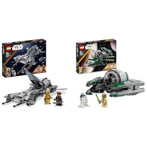 Lego 75346 Star Wars Le Chasseur Pirate, Jouet de Construction Le Mandalorien Saison 3 & 75360 Star Wars Le Chasseur Jedi de Yoda, Jouet de Construction, The Clone Wars Set de Véhicules - Publicité