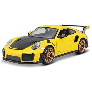 Bburago Maisto-1/24 Porsche 911 GT2 RS Voiture, M31523, Jaune et Noir - Publicité