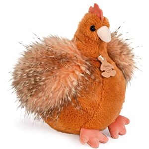 Histoire d'ours Peluche Poule Animal de la Ferme Poulette orange 20 Cm Mignonne et Douce Idée Cadeau de Naissance et Anniversaire Fille et Garçon HO3161 - Publicité