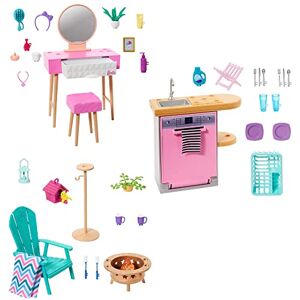 Barbie - Décoration avec Meubles Poupées, HJV32, Multicolore - Publicité