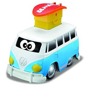 Bburago MAISTO FRANCE- BB Junior-Van Samba et Surf-Push and go Volkswagen Voiture, 85110, aléatoire - Publicité