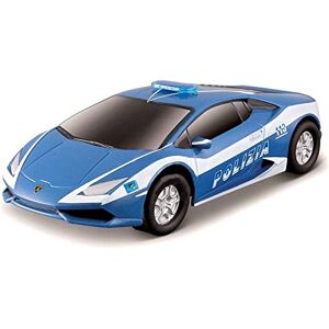 Bburago Maisto France- Circuit de Voiture-Polistil-Lamborghini Huracan LP610 Police, 96035, Bleu - Publicité