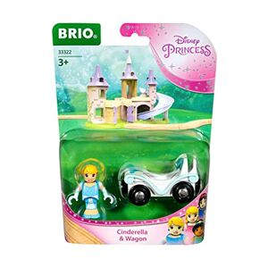 Brio 33322 Cendrillon & Wagon/Disney Princesses Accessoire pour Circuit de Train en Bois avec connexions aimantées A partir de 3 Ans - Publicité