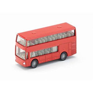 SIKU 1321, Bus à Impériale, métal/plastique, Rouge, voiture jouet pour enfants - Publicité