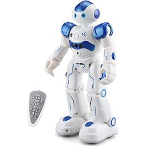 WEECOC Robot jouet intelligent avec capteur de geste pour enfants qui peut chanter, danser, parler, Noël, cadeau d'anniversaire (Bleu) - Publicité