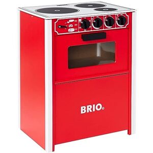 Ravensburger BRIO 31355 Cuisinière Rouge Jeu d'imitation Cuisine en bois FSC pour enfants Design scandinave ultra réaliste Pour filles et garcons à partir de 3 ans - Publicité