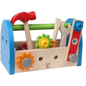 Hape Jouet  Boîte à Outils en Bois Jeu de Bricolage Enfant 3 ans et plus Jeu de Construction avec Jouets Colorés Imitation et Jeux de Rôles 17 Pièces Bois pour Petits Bricoleurs - Publicité