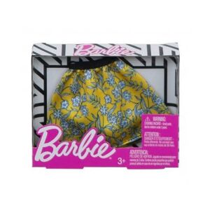 cavernedesjouets pour Barbie Habit pour Poupee Mannequin Jupe Jaune avec Fleurs Vetement Set Tenue Robe et Carte Tigre - Publicité