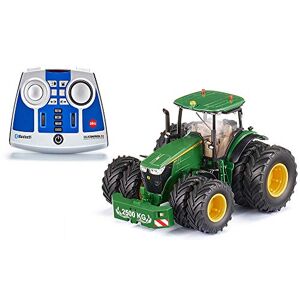 SIKU 6736, Tracteur John Deere 7290R Télécommandé, Module de Télécommande inclus, Vert, Métal/Plastique, 1:32, Commande par Application via Bluetooth, Roues jumelées amovibles - Publicité