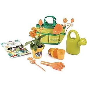 Smoby Silence ça Pousse Sac de Jardinage en Tissu Accessoires de Jardin + Livret Explicatif Inclus Dès 5 Ans 870303 Vert - Publicité