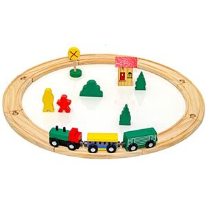 messefix 20 Pièces Jeu Train en Bois Enfant 1m Rail de Train Petit Train en Bois Jouet Train pour Enfants de 3 Ans et Plus Train Noel avec Circuit Rrain Beaucoup d'Accessoires Jeux en Bois - Publicité