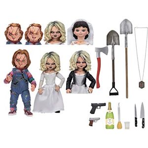 NECA Chucky, la poupée diabolique Pack 2 Figurines Ultimate Chucky & Tiffany, Multicolore (42114) 10 cm - Publicité