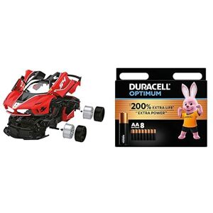 Mondo RCKitFerrariFXXKEvo,Vitesse8km/h,échelle1:18,63691,Rouge + Piles AA Duracell Optimum (lot de 8) Piles Alcalines 1,5V Jusqu’à 200% plus longtemps ou plus puissant Alimentez vos appareils éne - Publicité