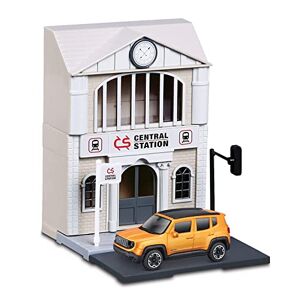 Bburago -1/43 City-Gare + 1 vehicule, 31505, Large - Publicité