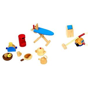 GoKi 51939 Wooden Kitchen Accessories for Dolls Houses, 8 x 8 x 2 cm - Publicité