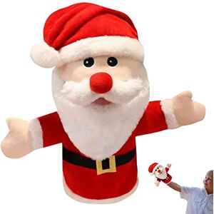 Jinmen Jouets de marionnettes de Vacances pour Noël,Marionnette à Main en Peluche de poupée de Noël de Dessin animé avec Une Apparence Mignonne Cadeau imaginatif de Jouets de Simulation pour Noël - Publicité