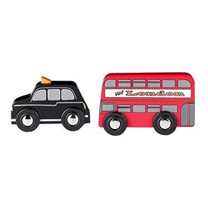 Tidlo Bus Rouge et Taxi Noir   Jouet pour Enfant   Cadeau Enfant   Joeut Traditionnel   Apprendre en Jouant - Publicité