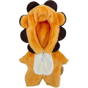 niannyyhouse Combinaison ample en peluche douce pour poupée 10 cm Accessoire de déguisement (marron clair) - Publicité