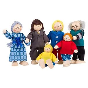 Goki SO218 Mini-poupées articulées Famille citadine - Publicité