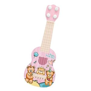 LJCM Mini Guitare à 4 Cordes, Jouet de Guitare ukulélé en Plastique à Tons équilibrés pour l'extérieur (Modèle de Petit Ours) - Publicité