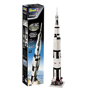 Revell - Maquette Coffret Cadeau 50 Ans Apollo 11 fusée Saturne V 03704, 3704, Blanc et Noir - Publicité
