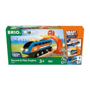 Brio World 33971 Locomotive à Enregistreur Vocal Smart Tech Sound Train électrique Intelligent STEM pour Circuit de Train en Bois Jouet pour garçons et Filles dès 3 Ans - Publicité
