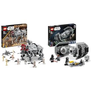 Lego 75337 Star Wars Le Marcheur at-Te, Jouet, Construction de Figurines de Droïdes & Star Wars Le Bombardier TIE, Kit de Maquette à Construire, Vaisseau avec Figurine de Droïde Gonk et Minifigurine - Publicité